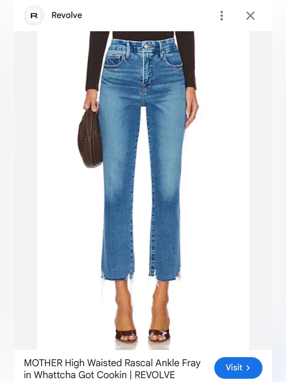 MOTHER Ankle Fray Jeans. Size 28. Whattcha Got Cookin